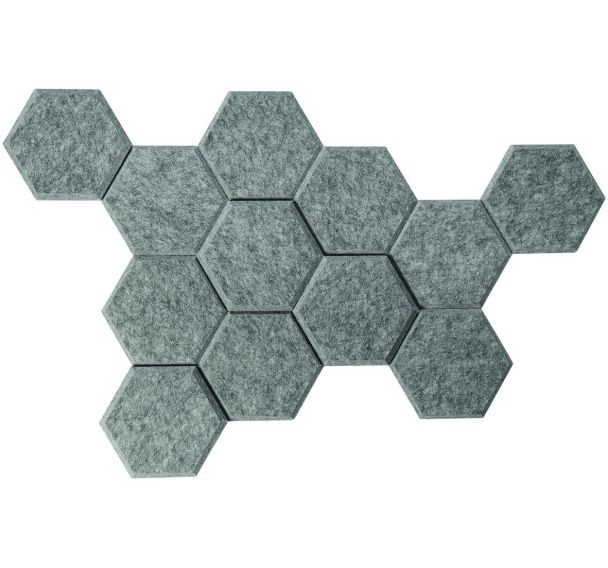 Hexagone antibruit - Lot de 12