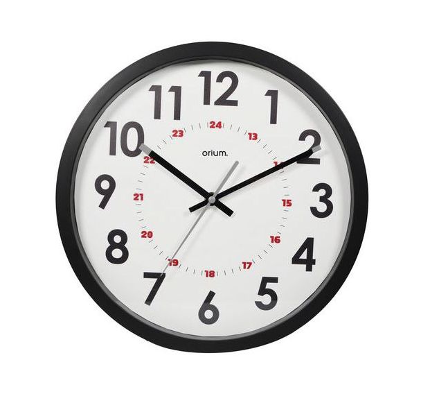Horloge 30 cm double affichage - Orium