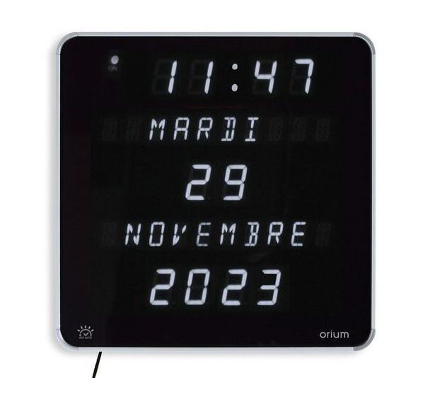 Horloge 30 cm double affichage - Orium