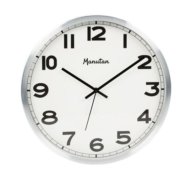 Horloge analogique murale à quartz Ø 30 cm - Manutan
