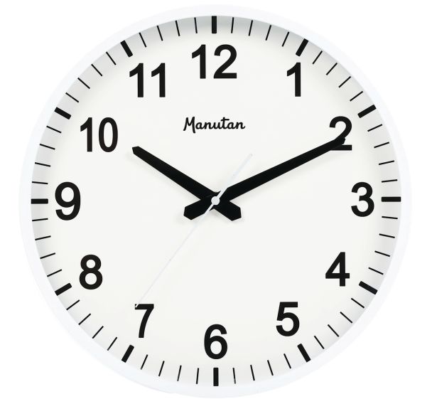 Horloge analogique murale à quartz Ø 33 cm - Manutan Expert