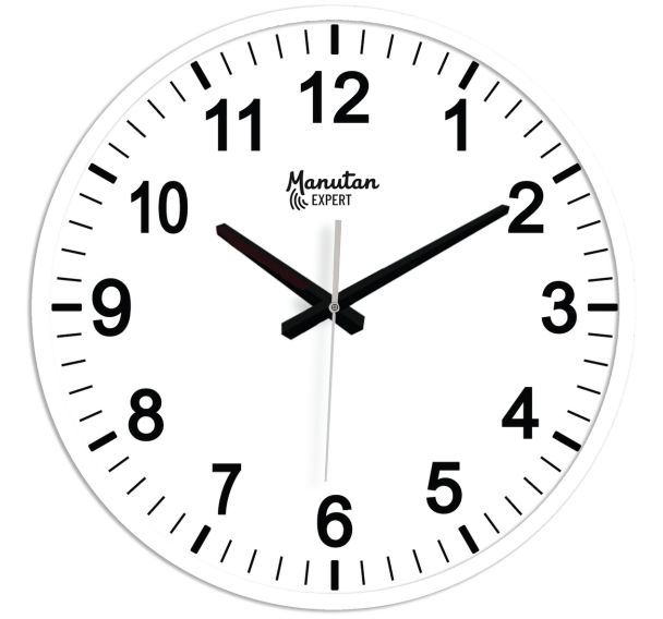Horloge analogique murale à quartz Ø 33 cm - Manutan Expert