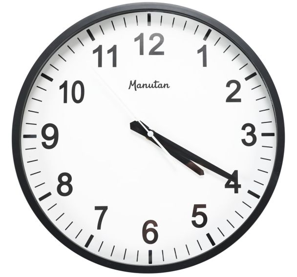 Horloge analogique murale à quartz Ø 33 cm - Manutan Expert