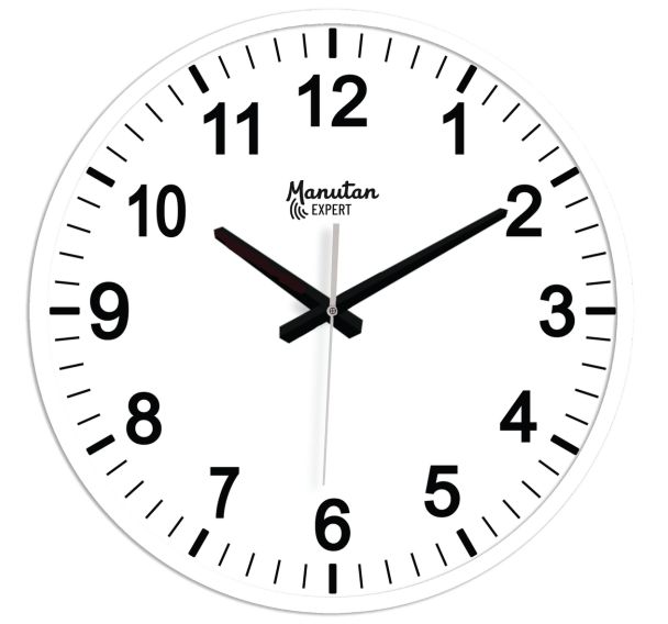 Horloge analogique murale à quartz Ø 40 cm - Manutan Expert