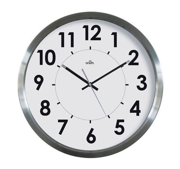 Horloge basique inox