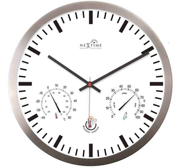 Horloge de gare avec station météo - NeXtime