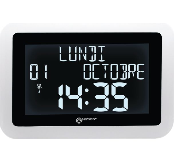 Horloge digitale avec grand affichage et rétro-eclairage