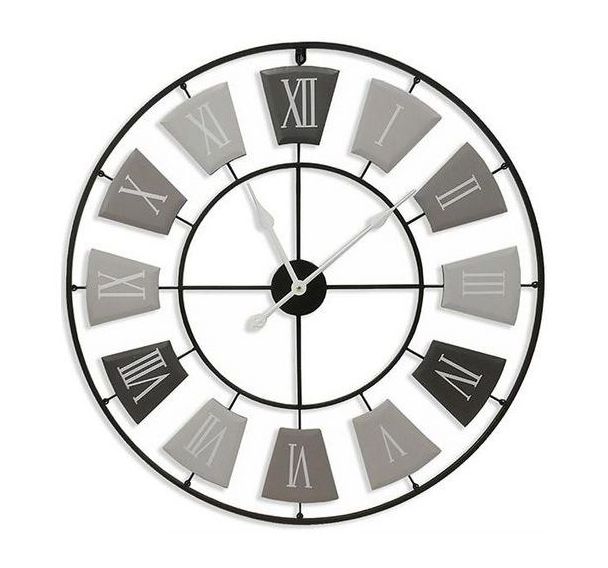 Horloge métal Gray Ø76 cm - Orium