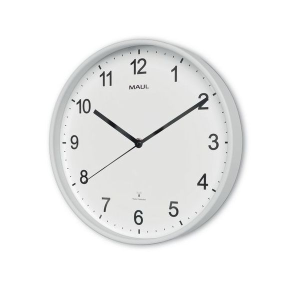 Horloge murale MAULsprint radio pilotée 30,5 cm blanc