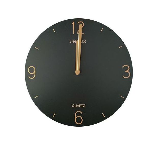 Horloge murale à quartz Savana - noir