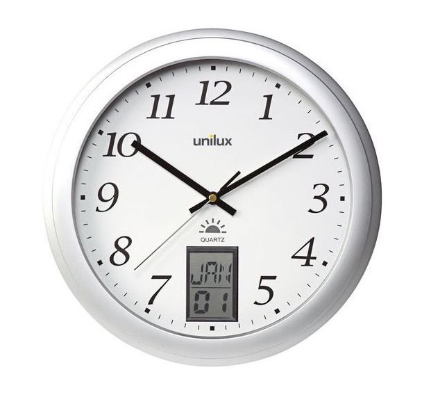 Horloge murale diamètre 30 cm - Gris