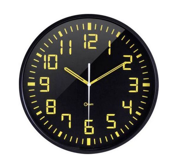 Horloge murale silencieuse Contrast à quartz - Orium