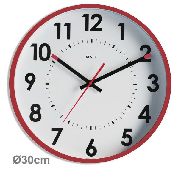 Horloge silencieuse Abylis Ø30 cm Lie de vin - Orium