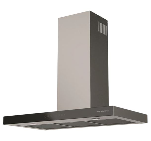 Hotte décorative murale - Débit 679 m3/h - Glem - GHBS97IX