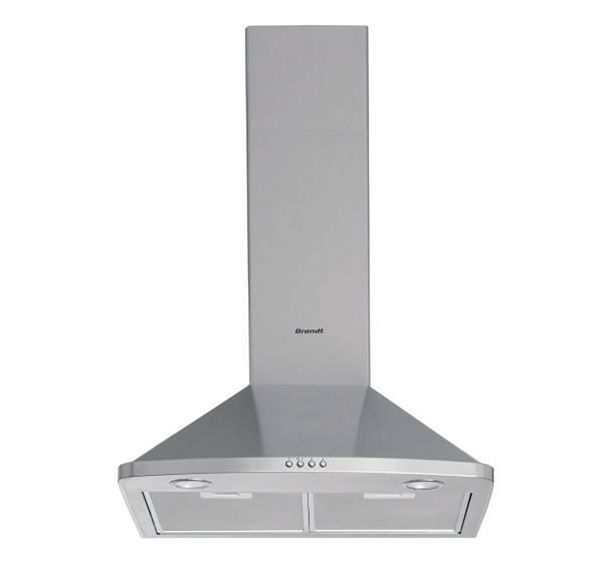 Hotte décorative murale BRANDT 603 m3/h - AD1046X