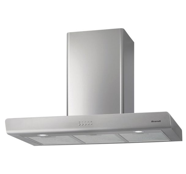 Hotte décorative murale BRANDT 606 m3/h - BHB6902X