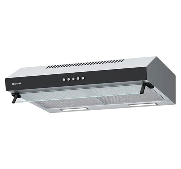 Hotte visière BHC4611X - Débit 319 m3/h - Brandt