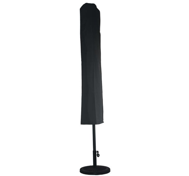 Housse de parasol rectangulaire 3x2 m à 3x4 m avec tuteur - gris