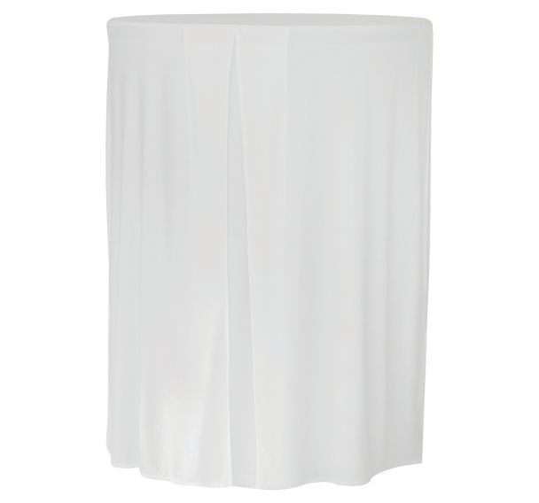 Housse droite pour table Cocktail 80 - blanc