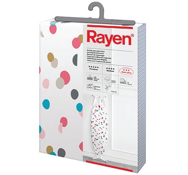 Housse repassage 130x47cm basic plus confetti
