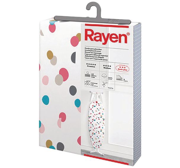 Housse repassage 130x47cm basic plus confetti