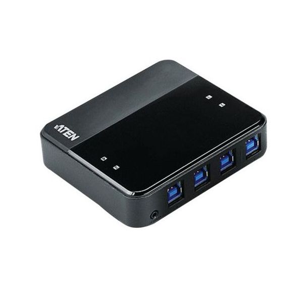 Hub Aten US434 4 ports USB 3.1 Gen1 partagés sur 4 PC/Mac