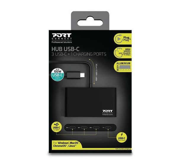 Hub USB-C 4 ports - Ports Designs