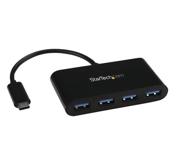 Hub USB-C à 4 ports alimenté par bus-USB-C vers 4x USB-A-USB 3.0