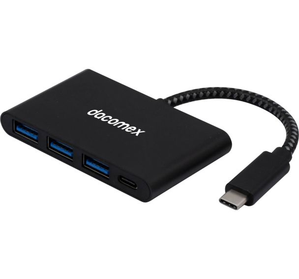 Hub USB 3 ports Type A et 1 type C - 60W
