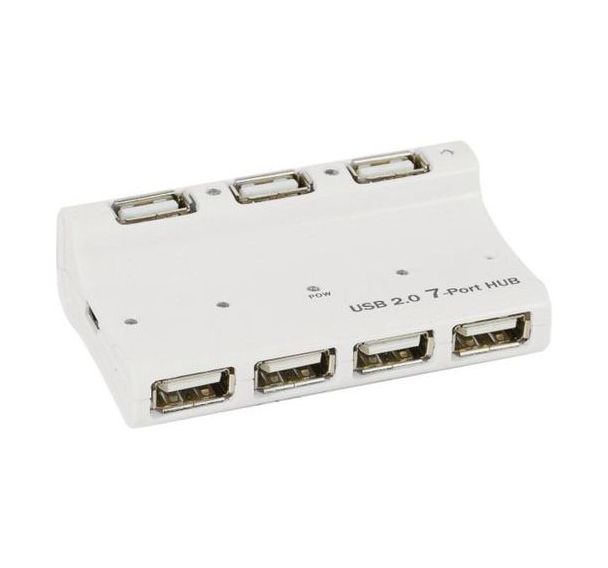 Hub USB 7 ports 2.0  auto-alimenté