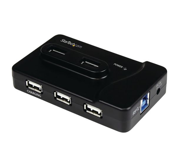 Hub combiné USB 3.0/2.0 6 ports avec port de charge