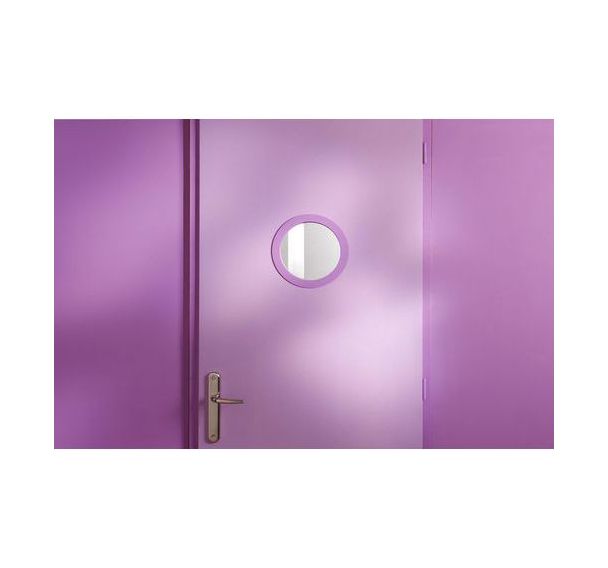 Hublot de porte MDF rond - Mottez