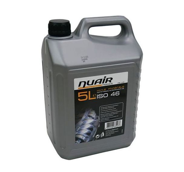 Huile minérale ISO 46 pour compresseurs rotatifs à vis - 5L
