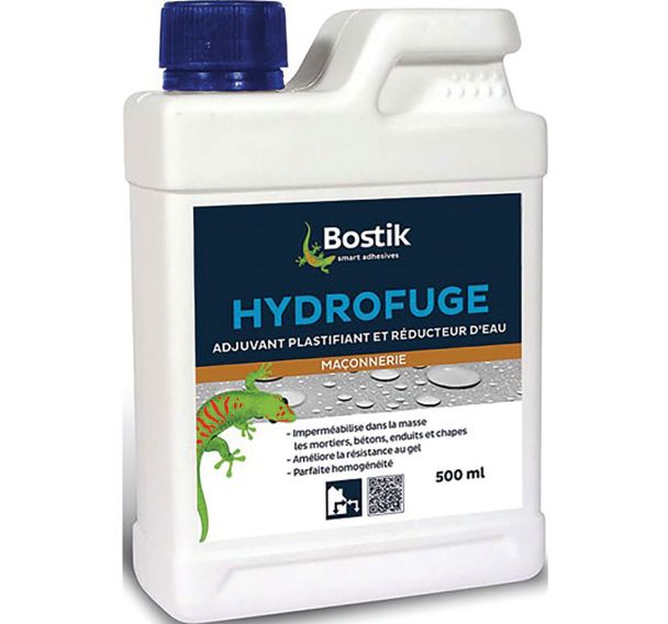 Hydrofuge mortier et béton liquide sol et mur 500ml