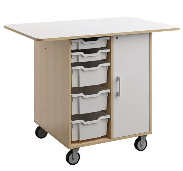 Ilot Wallis 120x80 cm mélaminé Flexikid mobile - Manutan Expert