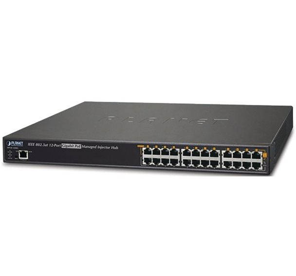 Injecteur Planet HPOE-1200G 12 p gigabit poe 802,3at 360W