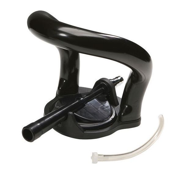 Injecteur à poignée ergonomique avec tuyau d'aspiration
