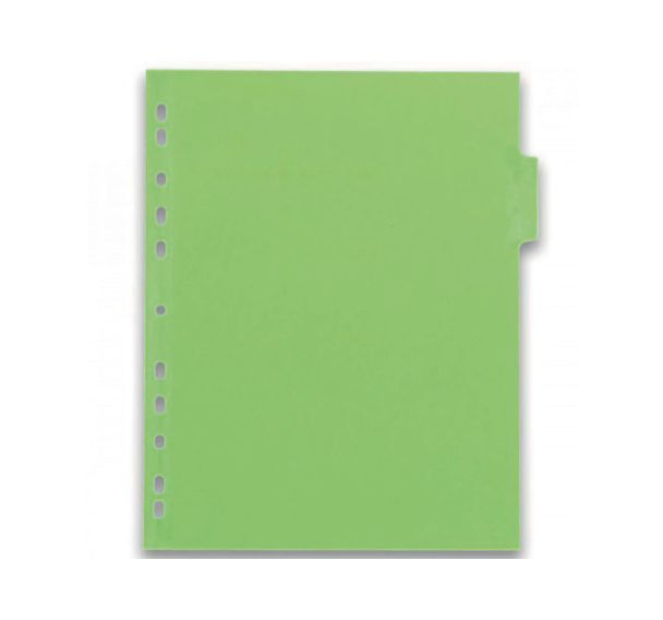 Intercalaires Neutres Color Life A4XL 6 Positions Carte Lustrée Epaisseur 220g Coloris Assortis