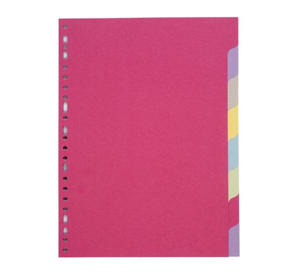 Intercalaires carte recyclée 170g A4 - Exacompta