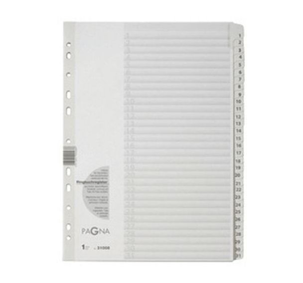 Intercalaires numériques en carton, avec couverture, A4