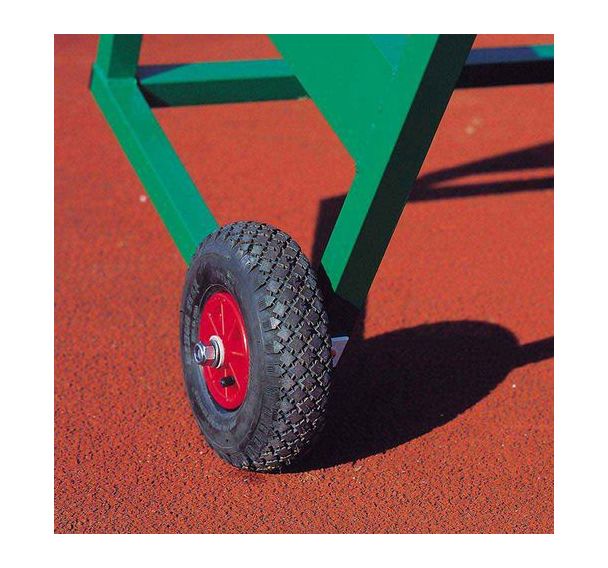 Jeu de 2 roues pour abri de touche