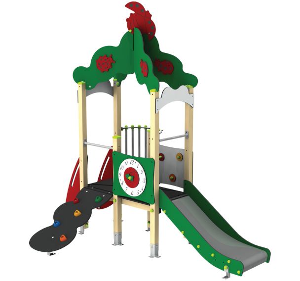 Jardin des coccinelles 2 tours alu/polyester HPL