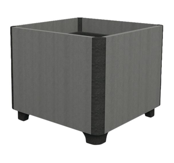 Jardinière CURVE carrée plastique recyclé - Espace Urbain