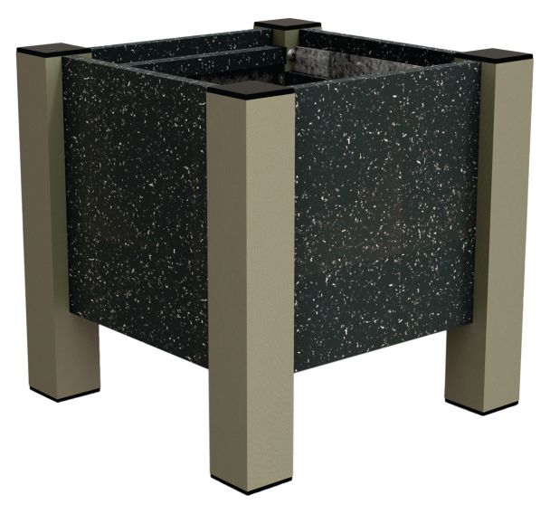 Jardinière Floralu carrée Ipra/alu - Urbemob