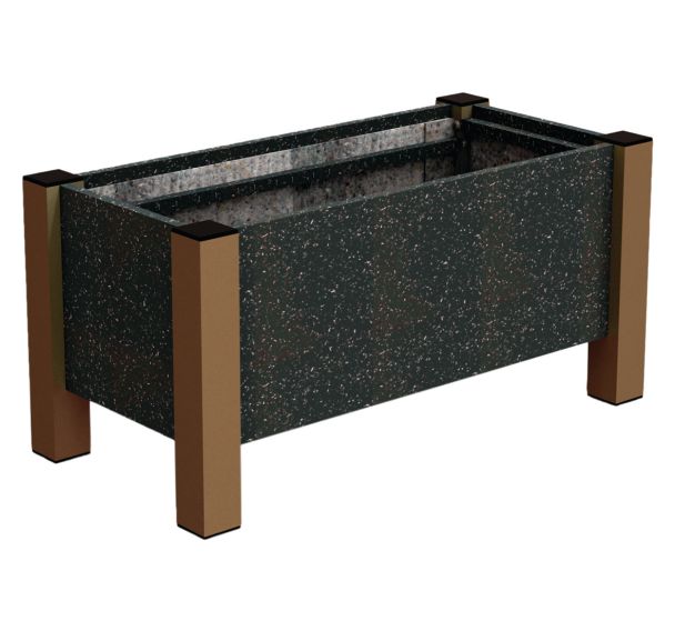 Jardinière Floralu rectangulaire Ipra/alu - Urbemob