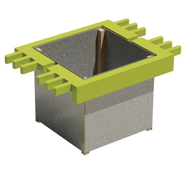 Jardinière Modulam à angle Mobextan