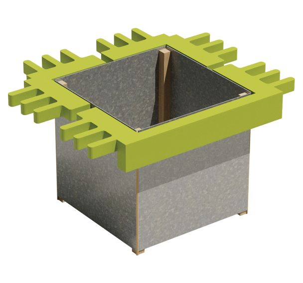 Jardinière Modulam départ 3 cotés