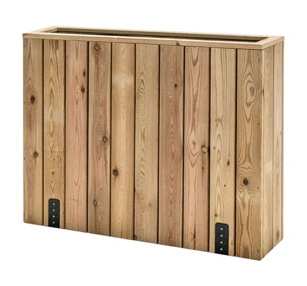 Jardinière à fixer au sol sans pare vent - Hortalia Contract