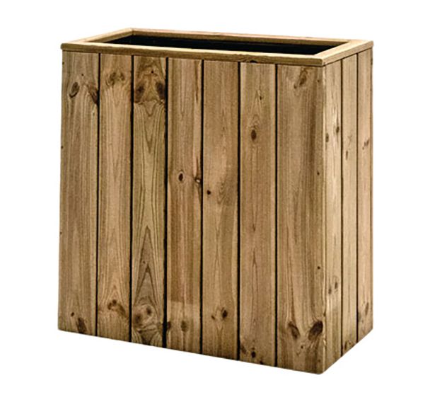 Jardinière autoportante sans pare vent