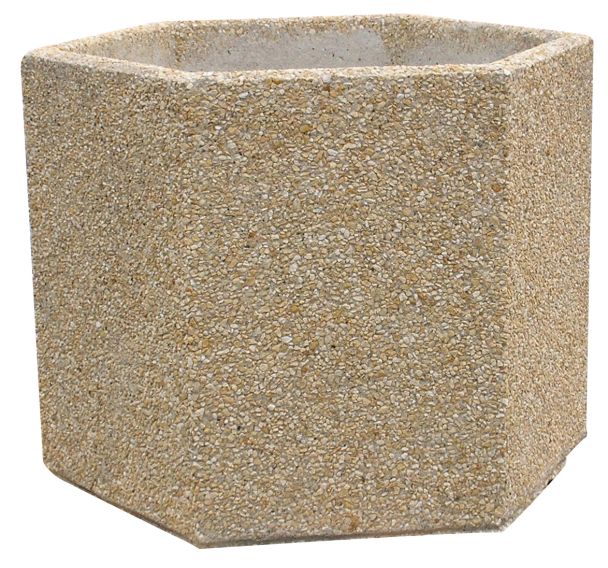 Jardinière béton hexagonale - Manutan Expert